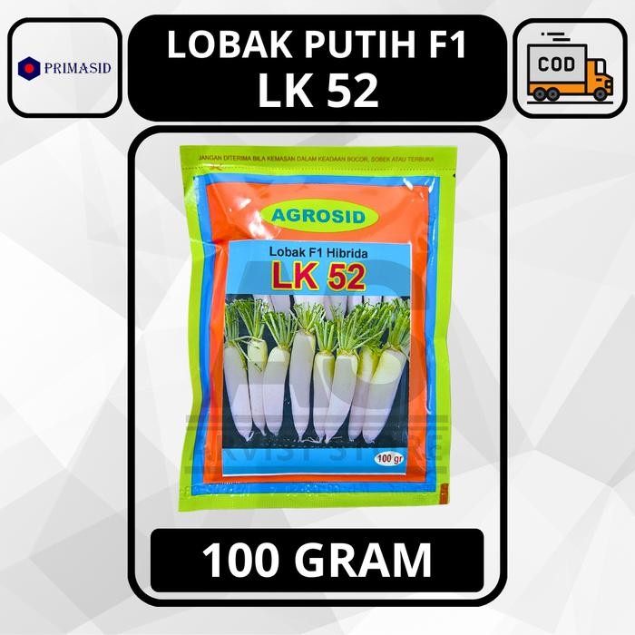 Benih Lobak Putih LK 52 100 Gram Agrosid Primasid Kode 1199