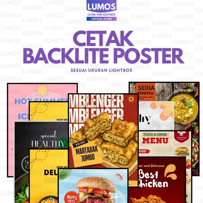 

Custom Poster Backlite Dura Trans Print Cetak Duratrans A1 A2 A3 A4 A5