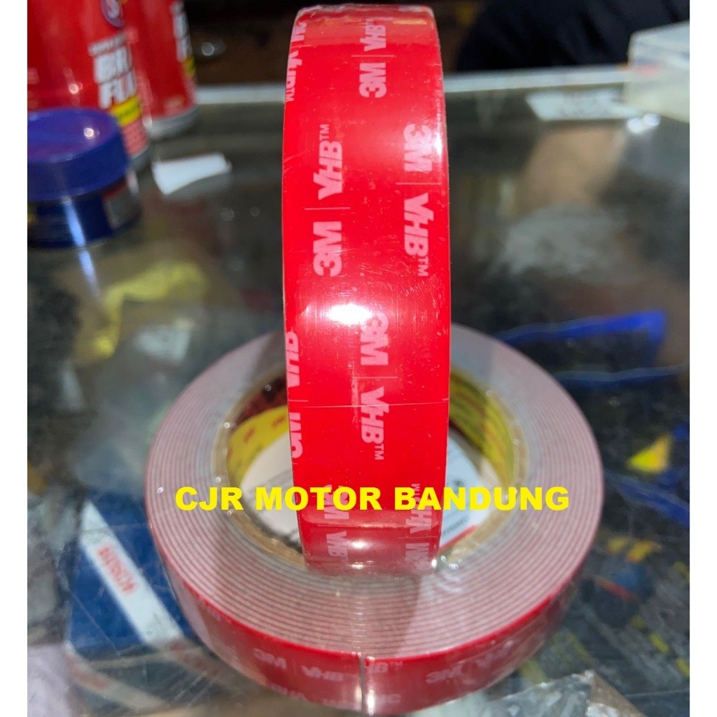 

3M VHB 24mm x 4.5m Double Tape Foam Merah Otomotif & Building ORI 3M