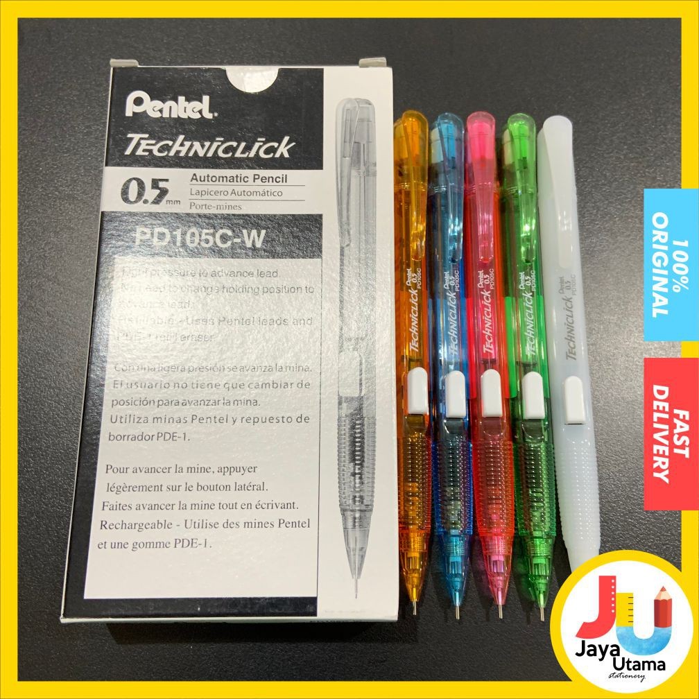 

Pentel Pensil Mekanik Pd 105 (Techniclik ) Doff