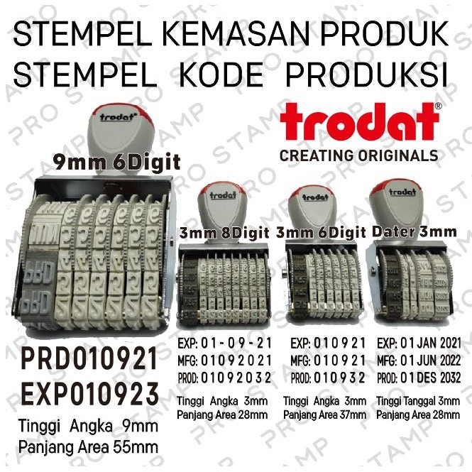 

Stempel Angka 3mm 6 Digit Kode Produksi / Expired