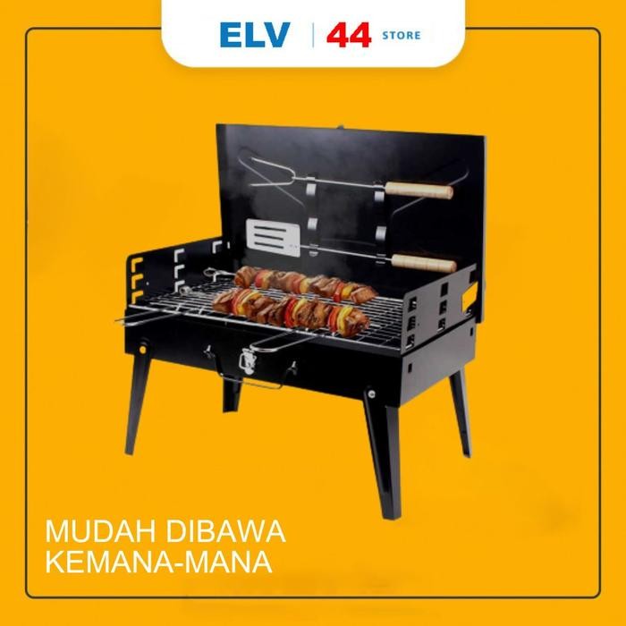 Tempat Alat Panggangan Bakar Sate Ikan Arang Serbaguna Portable