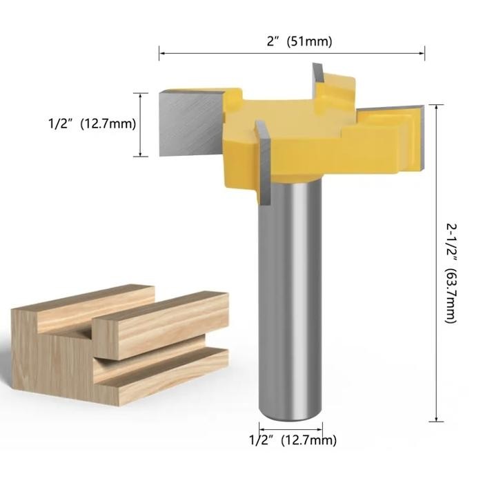 Mata Router Profil Slotting Bit shank 1/2 inch Woodworking