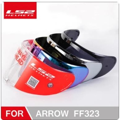 Visor Kaca Helm LS2 Arrow FF323 Flat Tear Off Pins Ready Race Visor