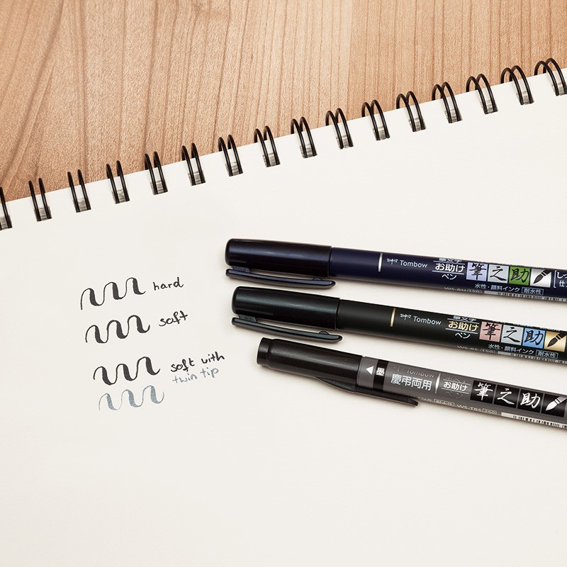 

TOMBOW Fudenosuke Brush Pen Hard Tip Spidol Kaligrafi