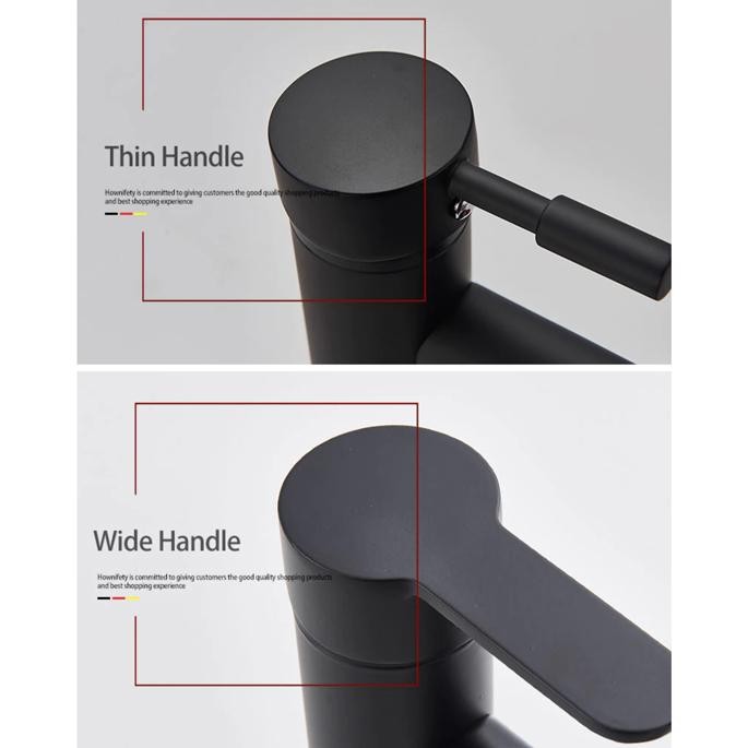 Keran Air Elegan Wastafel Stainless Steel Black Gold