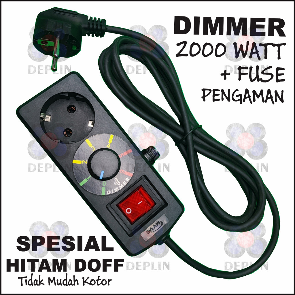 Dimmer 2000 Watt AC Pengatur Kecepatan Gerinda Bor Listrik Mengatur Cahaya Lampu Terminal Listrik