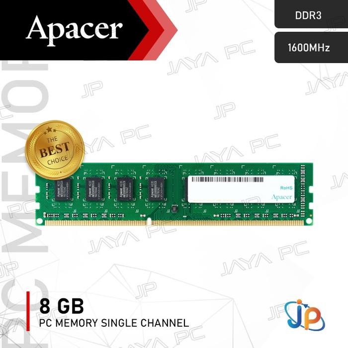 Memory Apacer Value Ddr3 Pc12800 1600Mhz 8Gb Ram
