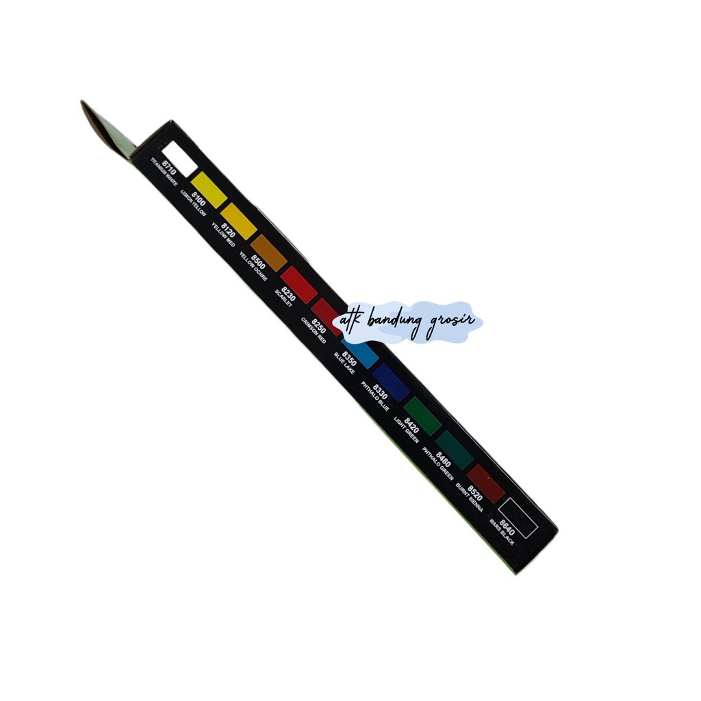

Cat Akrilik V-TEC VT-612/A Acrylic Colours 12 Warna x 6 ML - Set