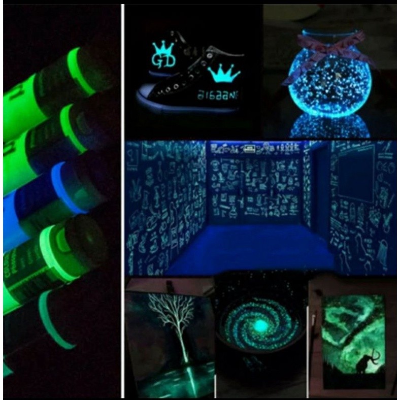

PEBEO GLOW IN THE DARK ACRYLIC PAINT 100 ML PHOSPHORESCENT GEL CAT FOSFOR