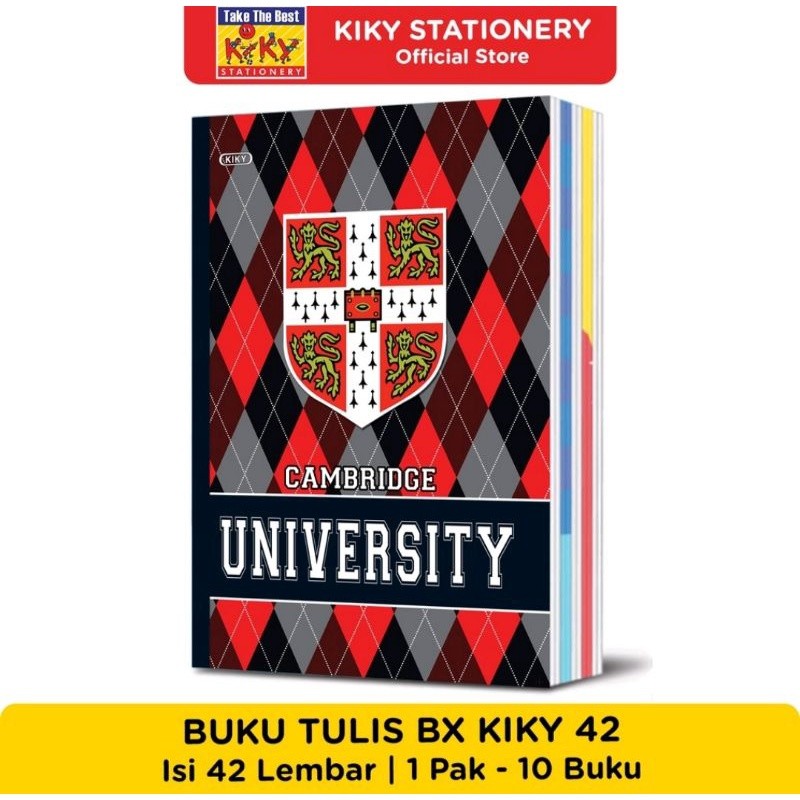 

Buku Tulis Boxy KIKY 42 Lembar Garis Warna (10 Buku / Pack)