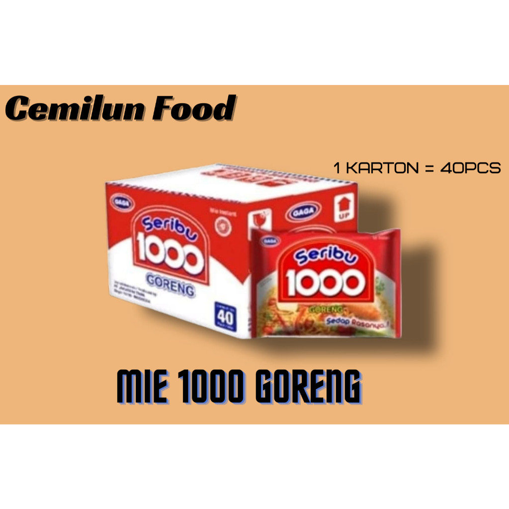 

C1 Gaga Mie 1000 varian goreng spesial 1 dus isi 40 bungkus Harga Promo Termurah Bisa COD