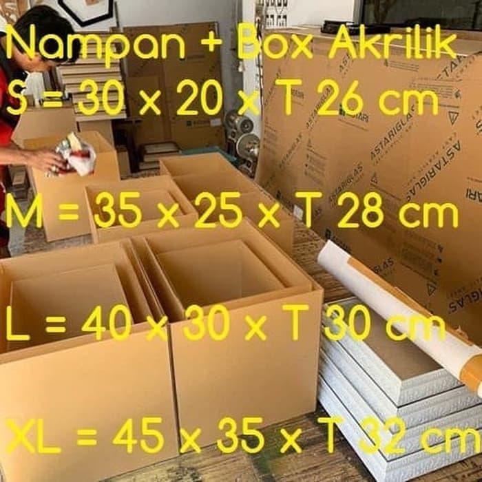 [Custom+Box Acrylic] Nampan Box Kotak Baki Hantaran Seserahan Sangjit