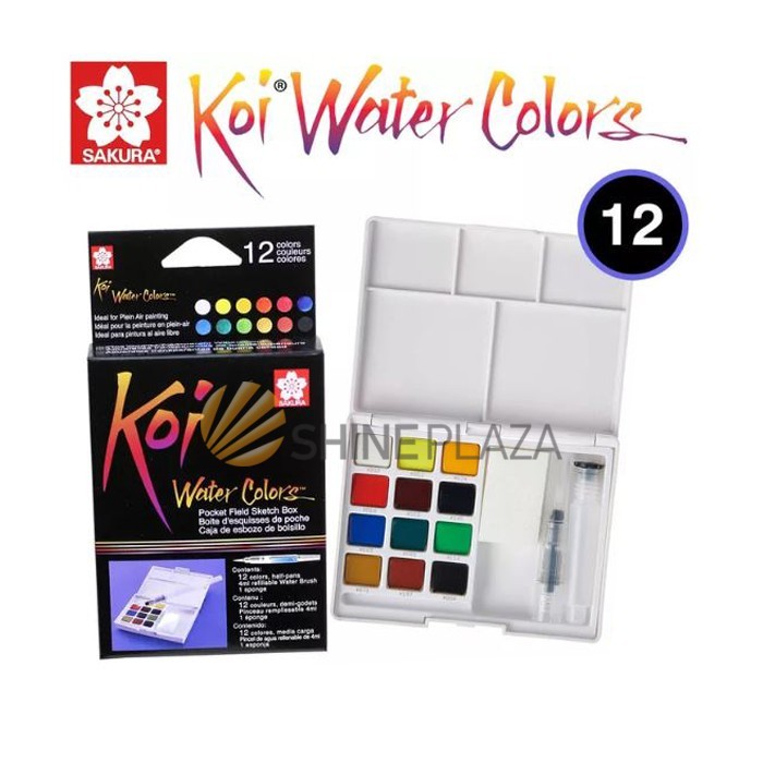 

Sakura Koi Watercolors 12 Pocket Field Sketch Box