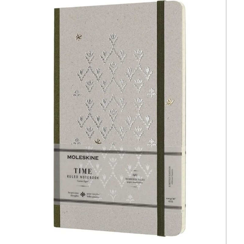 

Moleskine Time Notebook Green - Ruled Notebook Limited Edition 774