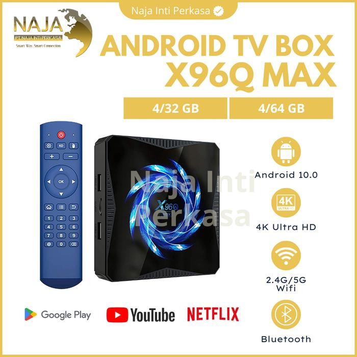 X96Q MAX Android 10 TV BOX 4GB RAM 32GB ROM MIRACAST AIRPLAY