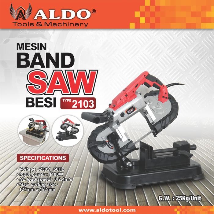 Ready Stock Mesin Band Saw Besi 2103 Aldo