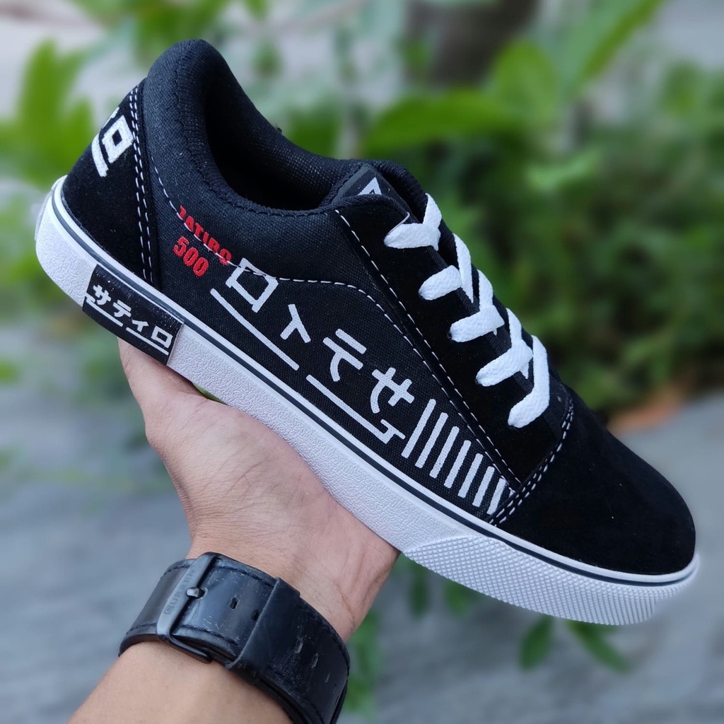 HOT SALE SEPATU ZATIRO NEW JAPAN SKOOL BLACK WHITE SPATU KASUAL PRIA WANITA // AUTETIK FPSS / ZATIRO