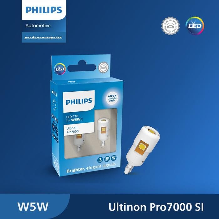 T10 Philips Led Vision 6000K (Lampu Senja Mobil)