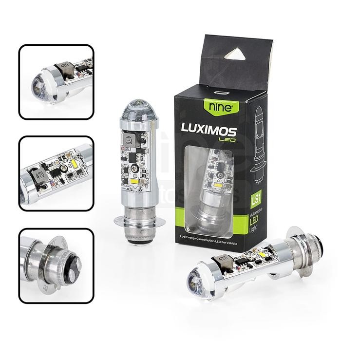 SALE!! LUXIMOS LED H6 LS1 LAMPU LED MOTOR LASER M5 H6 BEBEK MATIC 2 WARNA BEAT VARIO MIO DLL