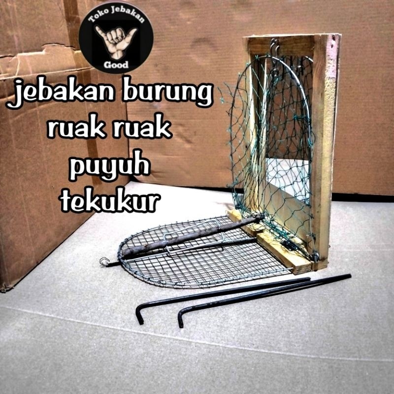 jebakan burung ruak ruak sistem cermin
