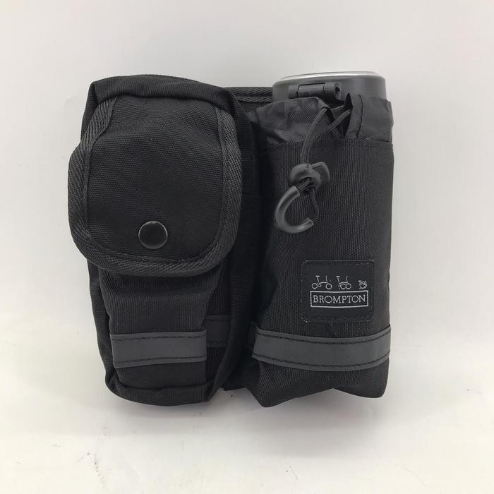 PREMIUM Handle bag brompton Biru Tempat Minum brompton Black Tas botol sepeda