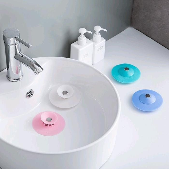 PREMIUM Saringan Karet Dapur Wastafel Saringan Saluran Air Kamar Mandi