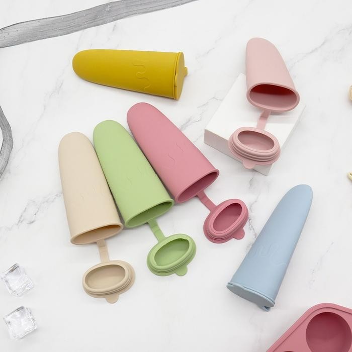 PREMIUM Cetakan Es Krim Silicone Ice Cream Mold Silicone Ice Popsicle Mold
