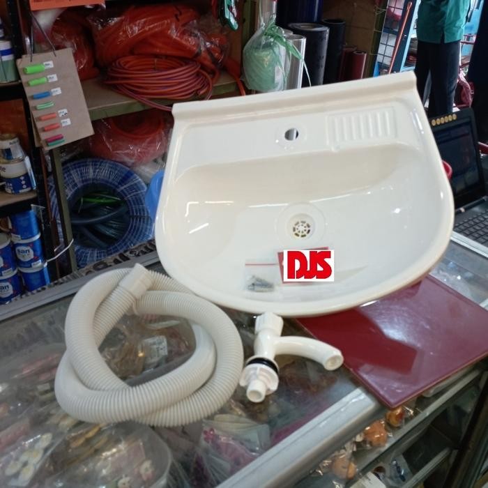 PREMIUM wastafel cuci tangan plastik set portable