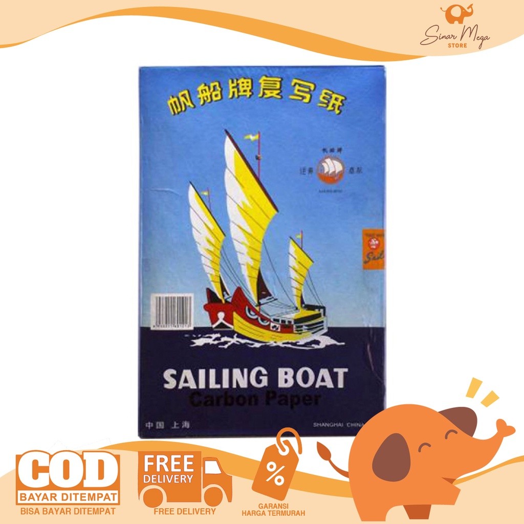 

Sailing Boat Carbon Paper Black dan Blue/ Kertas Karbon