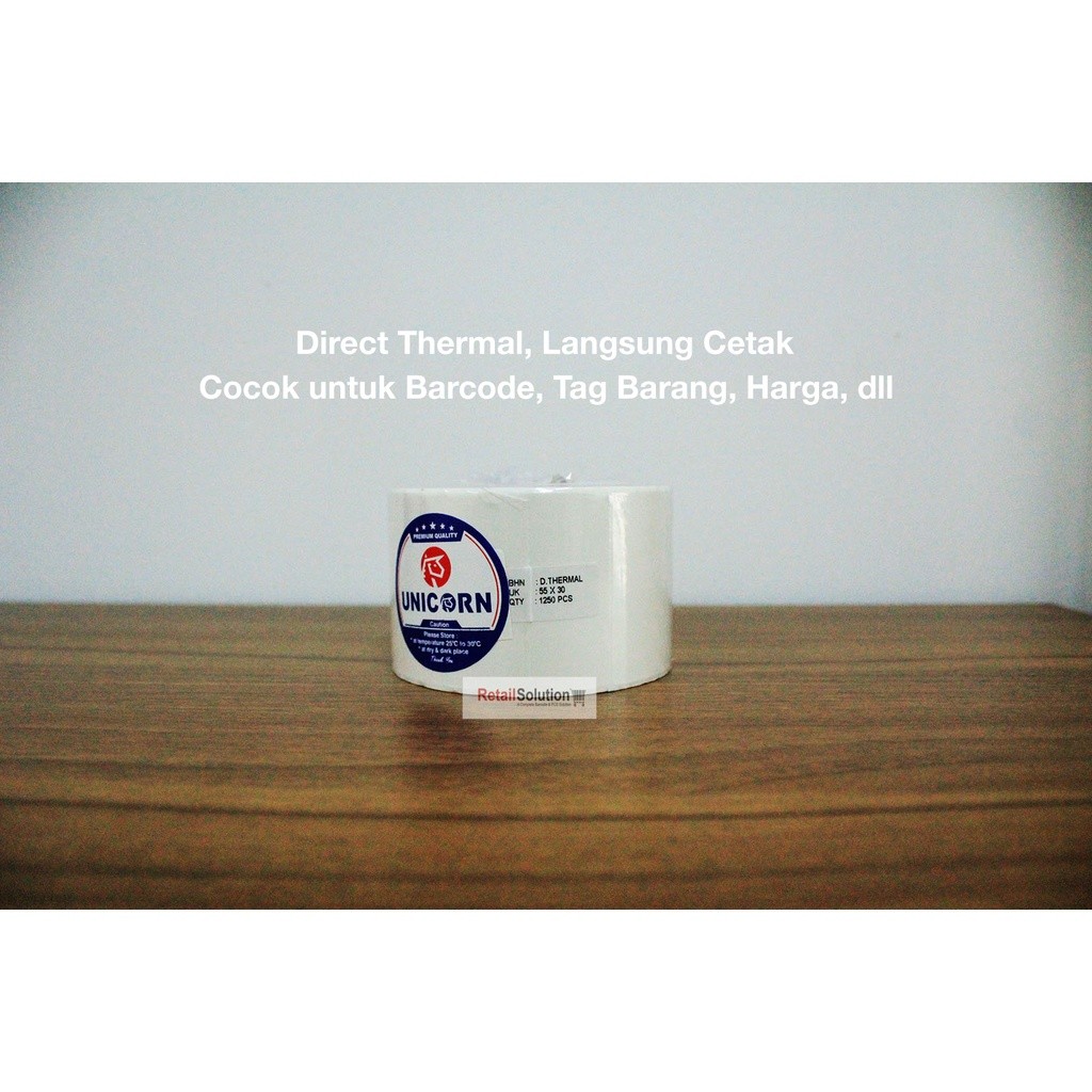 

Stiker Label Barcode Thermal 55x30 mm / 55 x 30 mm / 55x30mm isi 1250