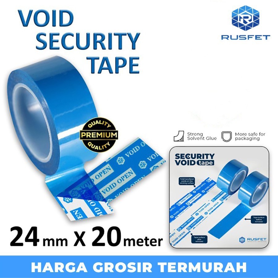 

LAKBAN SECURITY OPEN SEGEL VOID TAPE SELOTIP ISOLASI RUFSET / SATUAN WE!!!