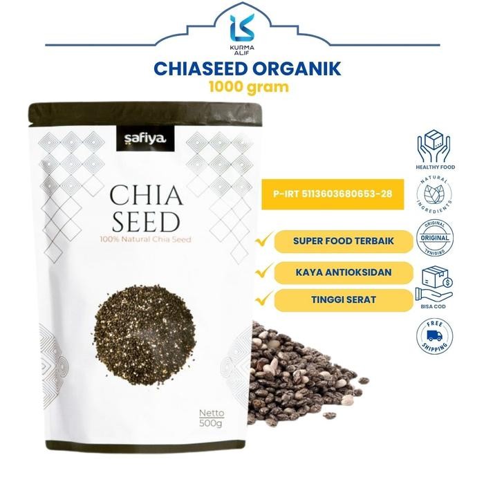 

Chia Seed 1 Kg Chiaseed Organic Best Quality Asli 100% Original