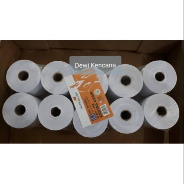 

Kertas Kasir / Struk / Paper Roll 1PLY Uk. 58x65x18 Merk Paperline WE!!