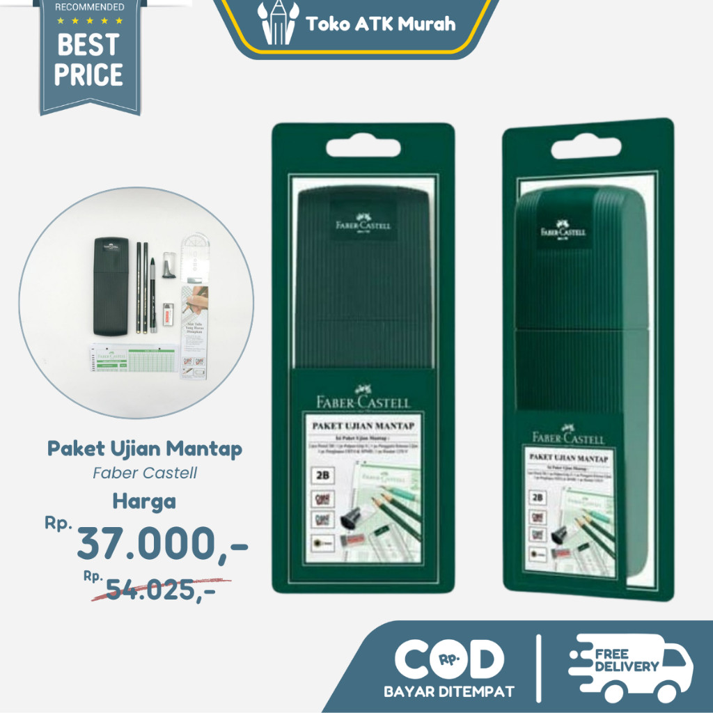 

Paket Ujian Mantap Faber Castell 100% ASLI ORIGINAL WE!!!