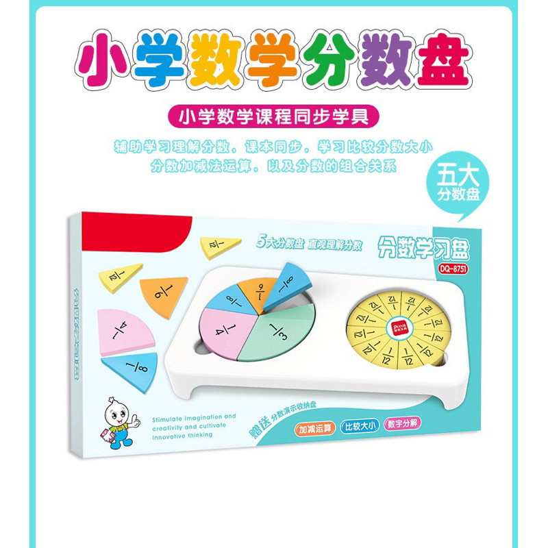 

stimulasi imaginasi pecahan alat peraga pecahan matematika fraction math WE!!