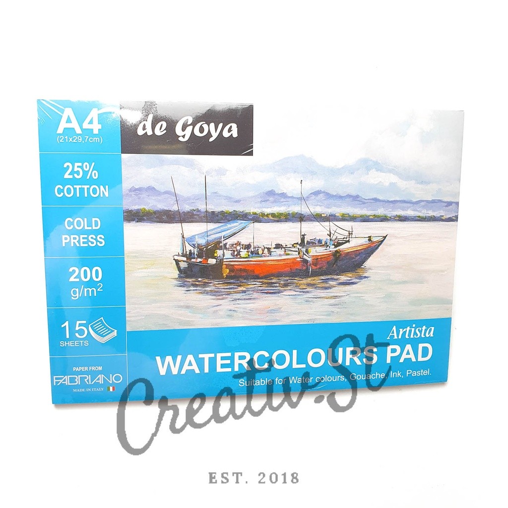 

De Goya Water Color Pad A5 A6 Cp 200 Gsm Buku Sketsa Cat Air WE!!