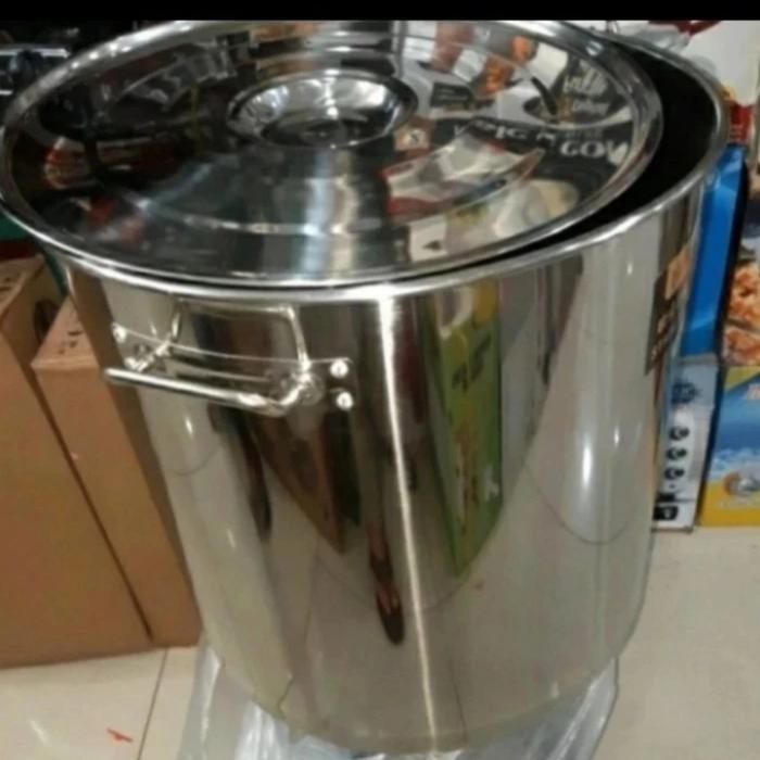 Panci Stainless Tinggi Tebal Kapasitas 30 Ltr Panci Tebal 35 Cm #Gratisongkir