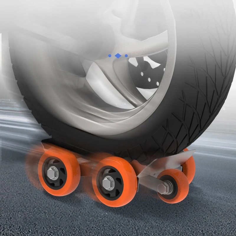 1500kg Capacity Motorcycle Dolly Casters Heavy Duty Vehicle Skates Dolly Wheel Car Repair Slide Vehi