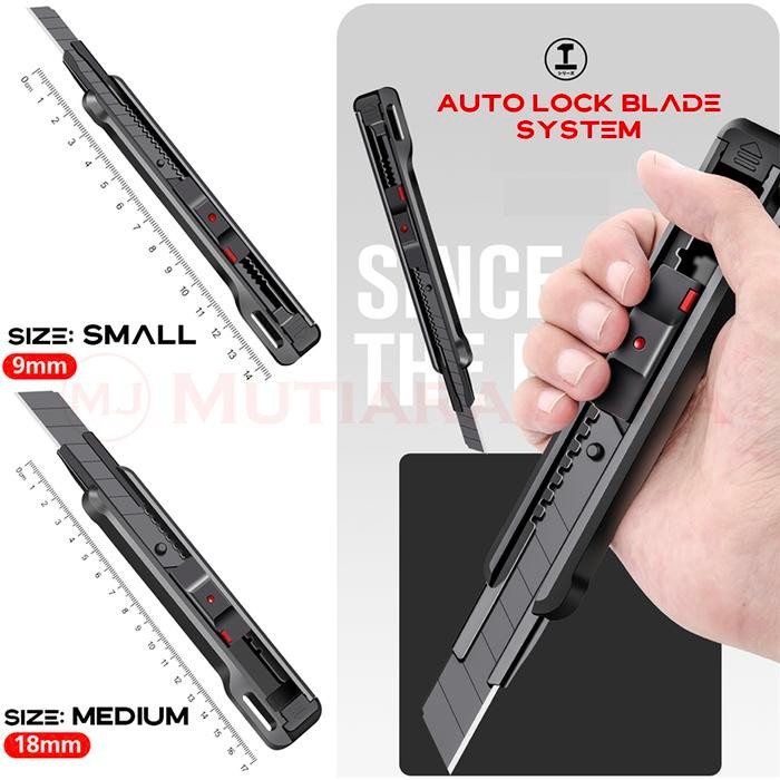 

No Na - Mg Cutter Pisau Pemotong Kertas Kulit Sk5 Tajam Auto-Lock Multifungsi