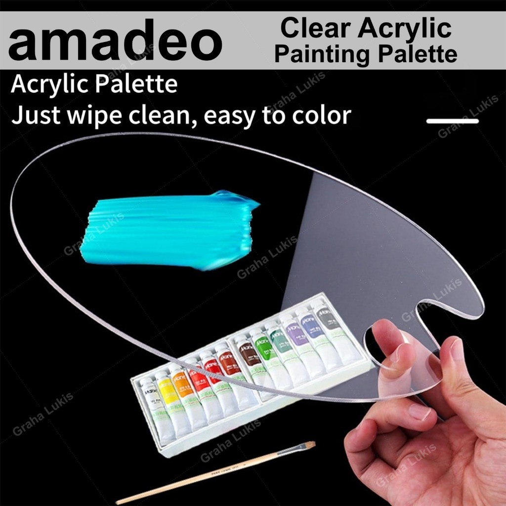 

Amadeo Clear Acrylic Painting Palette