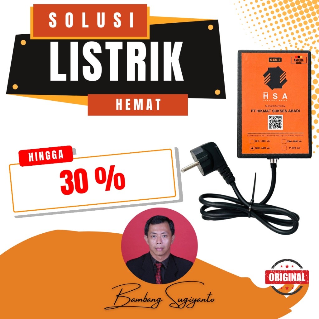 Penghemat Listrik Andoda HSA Electric Saver untuk AC, Kulkas, Pompa