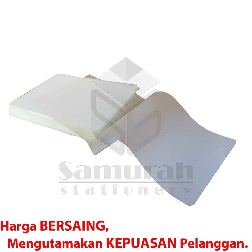

Plastik Laminating Film F4 Folio Amanda 100 Micron / isi 100 Lembar 225 x 340mm / Per Pak