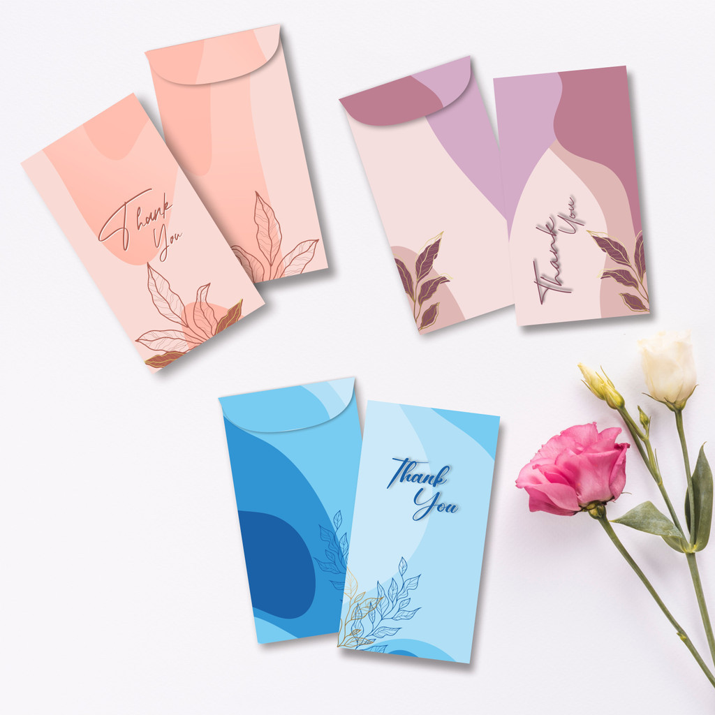 

6 pcs Amplop Angpao Thank You Amplop Ucapan Amplop Custom Angpao Terima Kasih WE!!