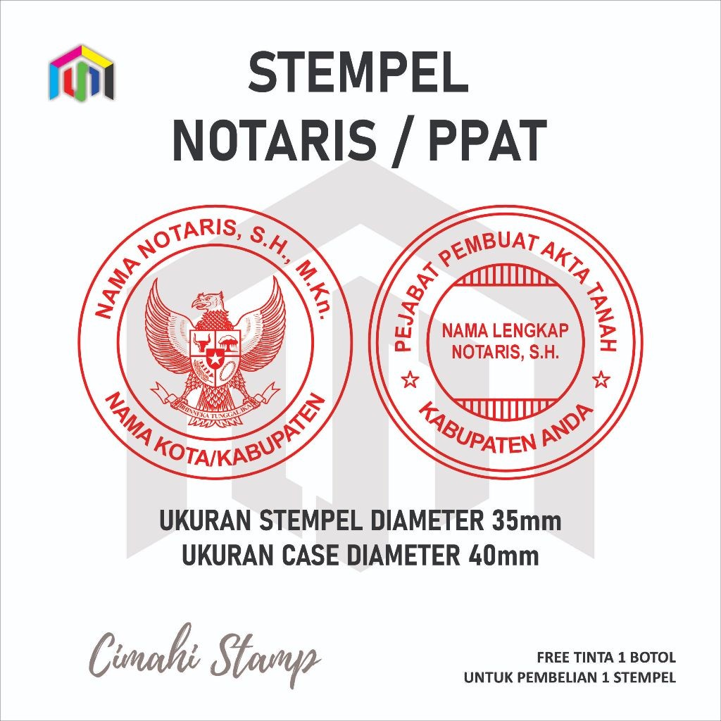 

STEMPEL NOTARIS / PPAT WE!!