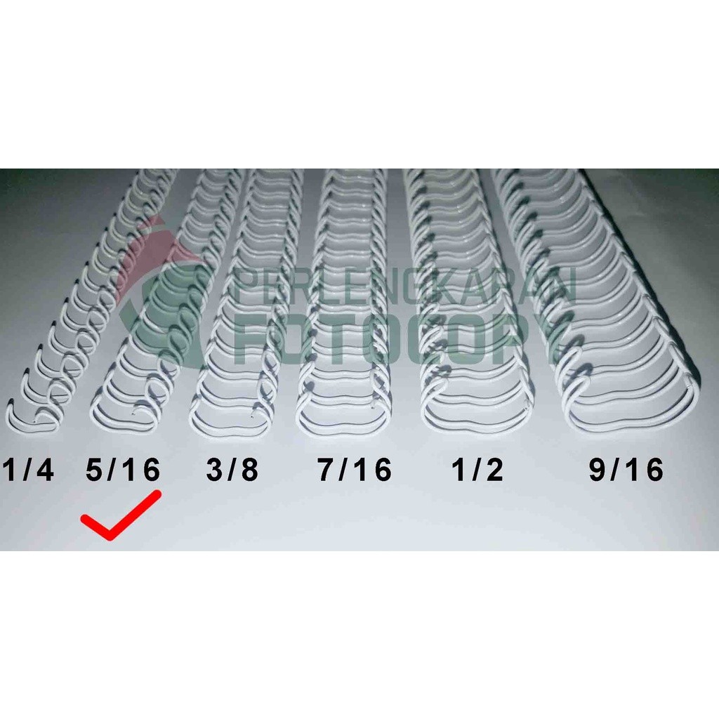 

Ring Jilid Kawat / Spiral Kawat, 3:1 - 5/16 TERMURAH WE!!!