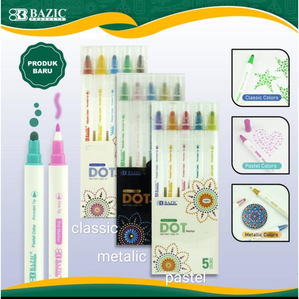 

dot dot spidol marker bazic untuk di kertas saja WE!!!