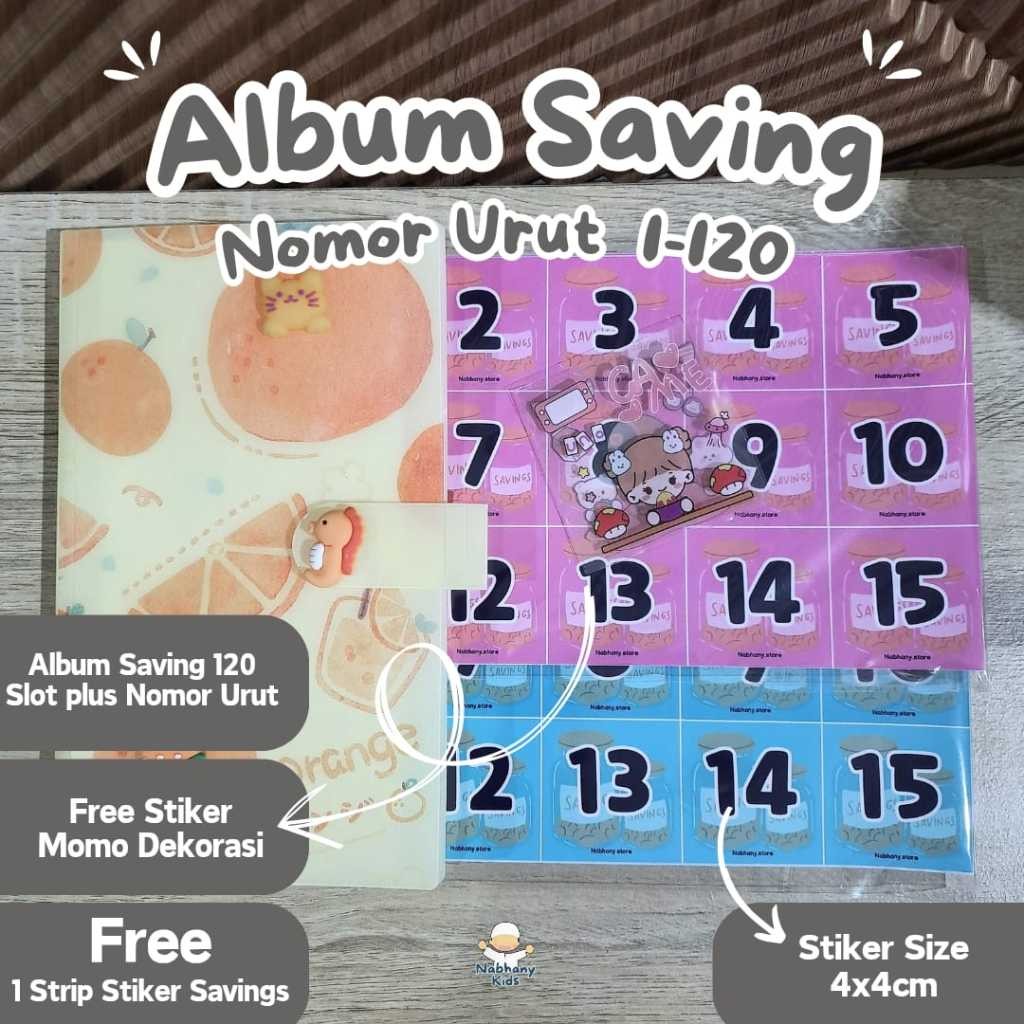 

PAKET MENABUNG Album Saving / Album Menabung Nomor Urut 1-120 / 1-240 /PAKET MENABUNG WE!!