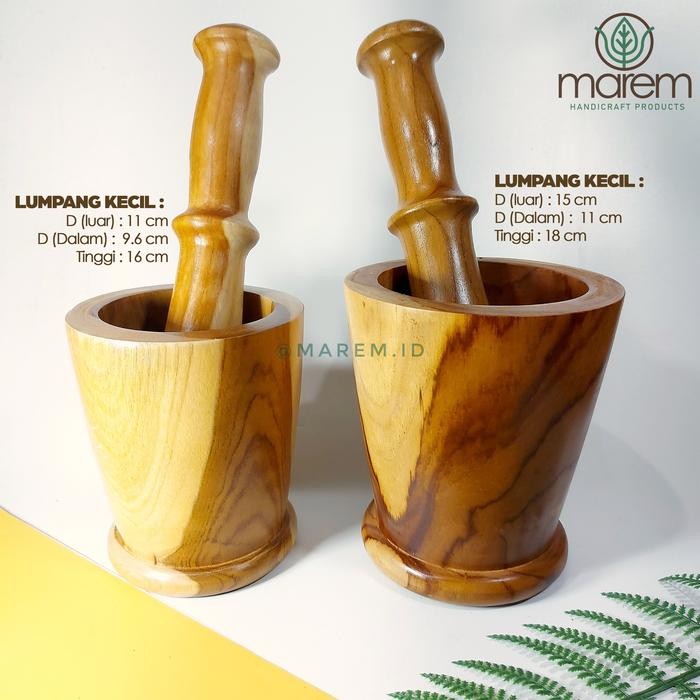 Mahesa.store LUMPANG ALU KAYU JATI BESAR LUMPANG JATI PREMIUM