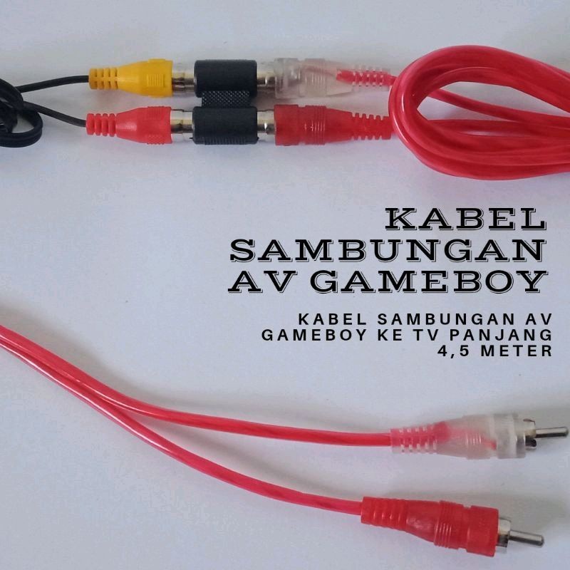 Kabel Sambungan Gameboy PVP AV ke TV Panjang 4,5m